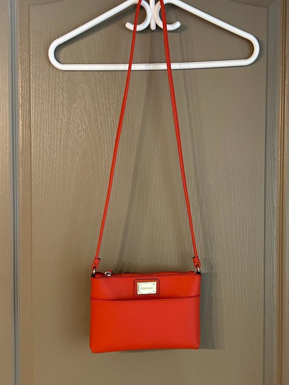 Calvin Klein Coral Crossbody Bag Saffiano Mini Chic